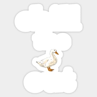 Chill the Duck Out Sticker